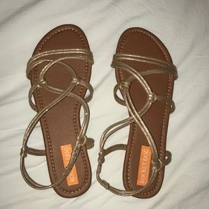 Champagne gold sandals